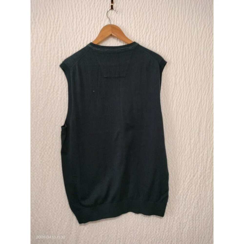 Polo Ralph Lauren Sweater Vest Gray V-Neck Sleeveless Cotton Men's XL