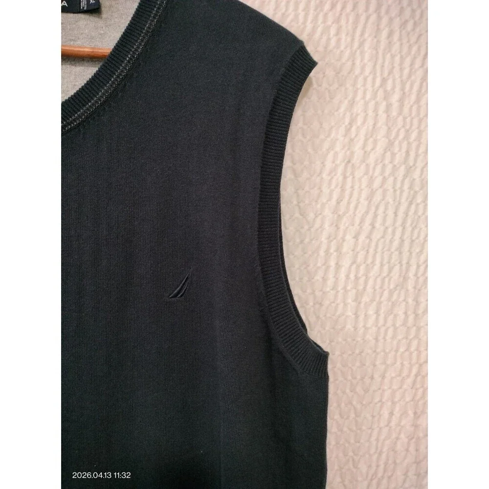 Polo Ralph Lauren Sweater Vest Gray V-Neck Sleeveless Cotton Men's XL