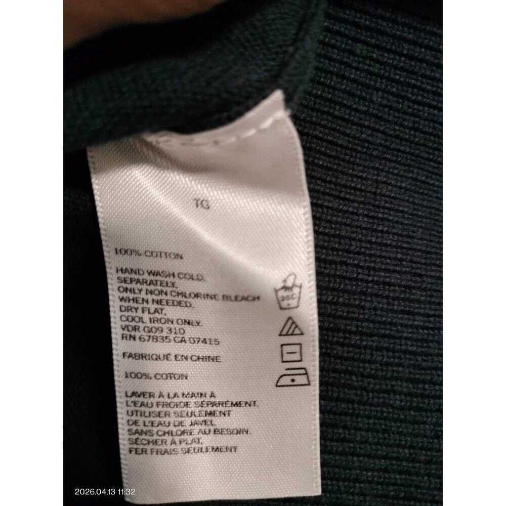 Polo Ralph Lauren Sweater Vest Gray V-Neck Sleeveless Cotton Men's XL