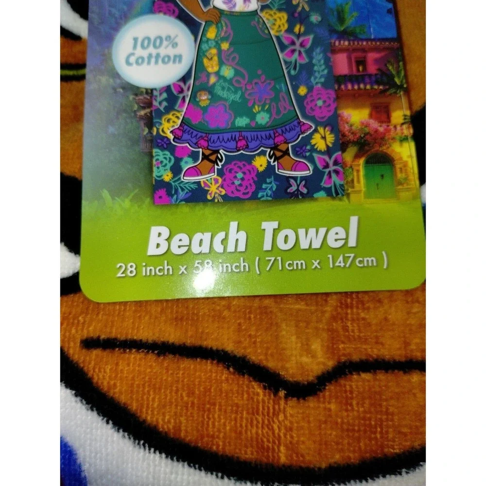 Disney Encanto Beach Towel‎ Mirabel 100% Cotton 28x58 Kids