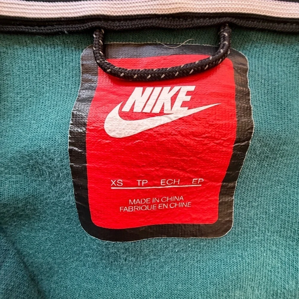 Nike Women's Teal Side Zip-Up Hoodie size XS