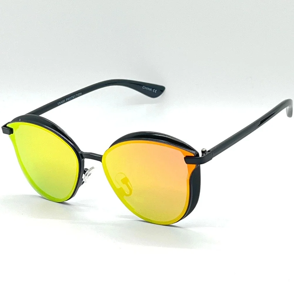Cat Eye Sunglasses Women UV400 Protection Mirrored Lens Fashion Shades‎ Luxury