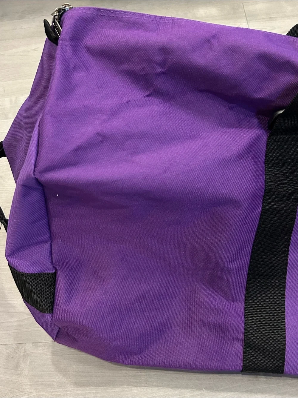 Vtg Llama Locomotor XXL Purple Duffle Bag 34” Travel Sports Equipment Gear Bag