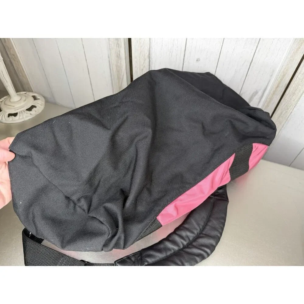 VTG LL Bean Adventure Duffle Bag Pink Medium Shoulder Strap Carry On ‘Tori’ READ