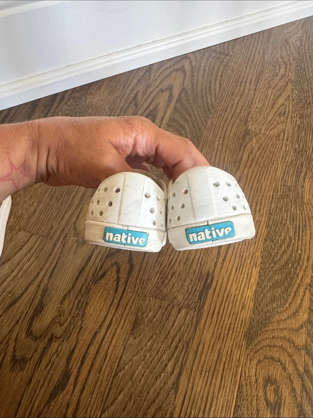 Native Kids White Slip-On Jefferson Water Shoes