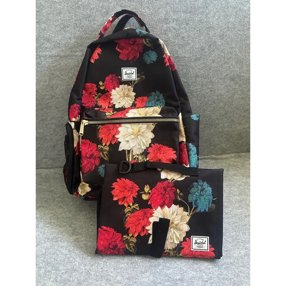 Herschel Supply Co Baby Nova Sprout Diaper Bag Backpack Winter Flora with Mat