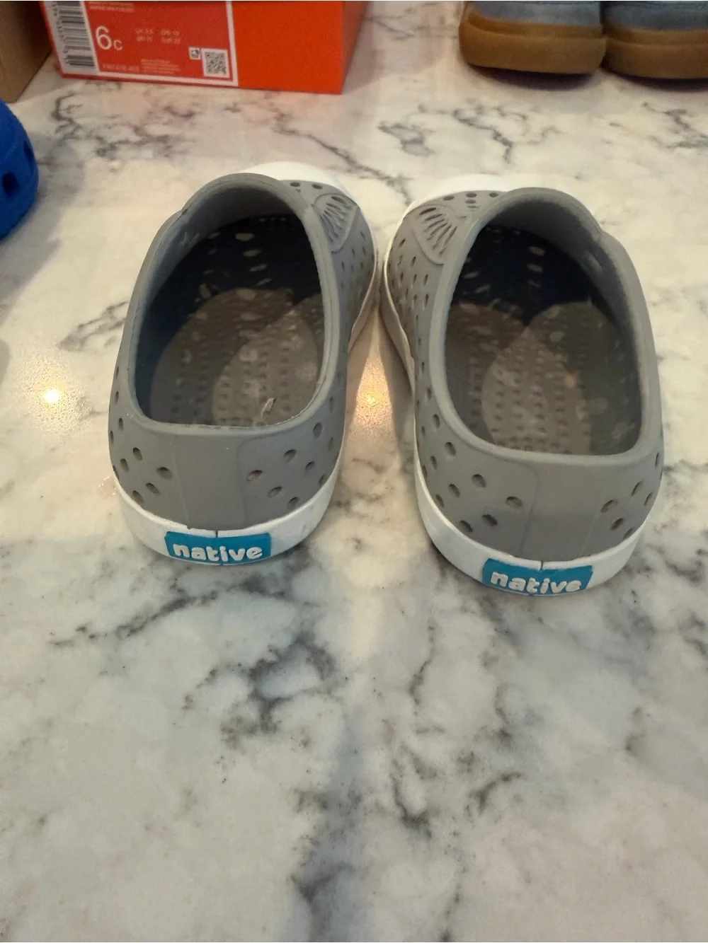Native toddler Grey Slip-On Water Shoes