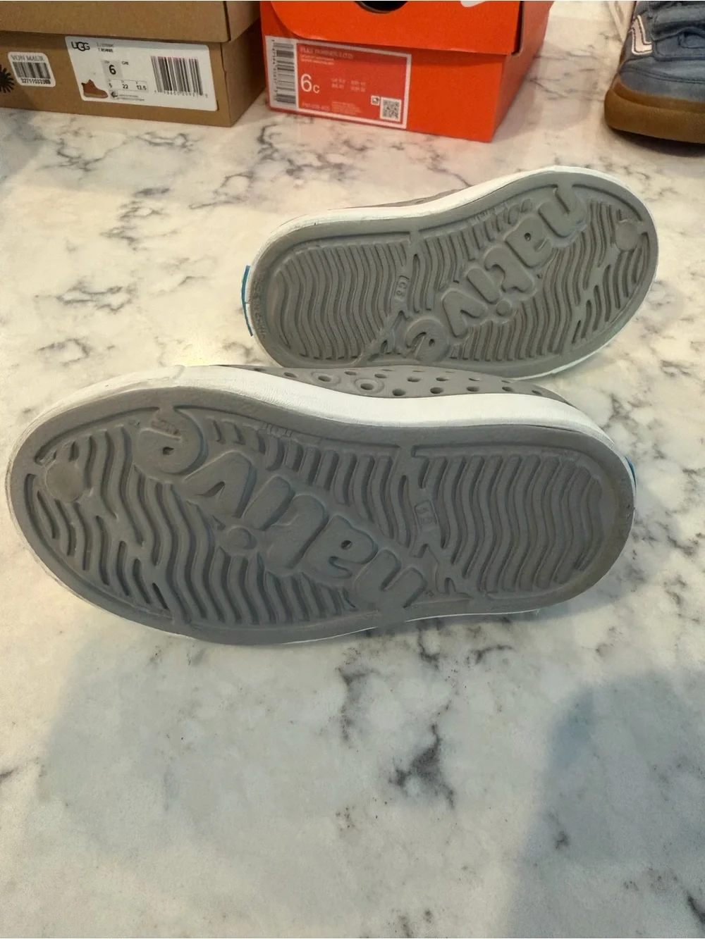 Native toddler Grey Slip-On Water Shoes