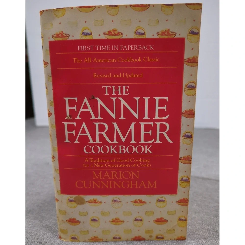 VTG 1994 The Fannie Farmer Cookbook by Marion Cunningham Revised & Updated‎ PB