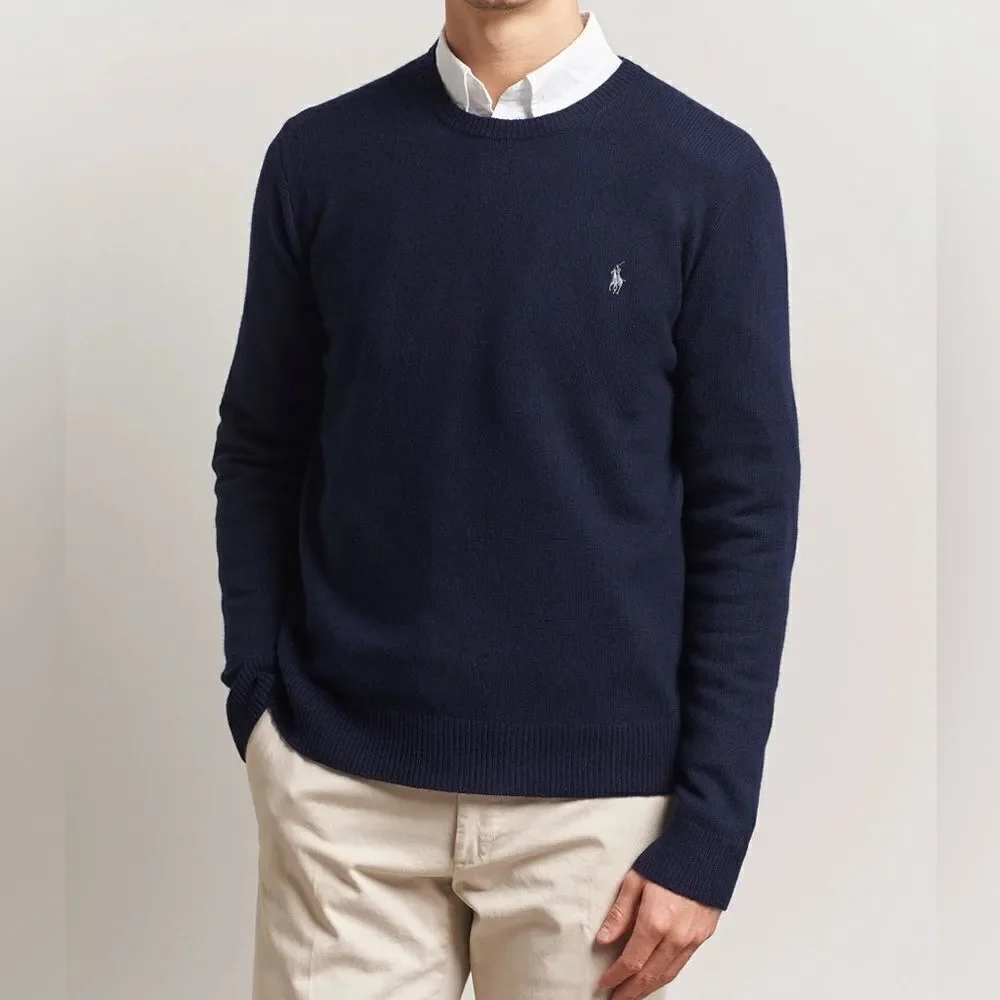 Revolve POLO Ralph Lauren Cashmere Cotton Blend Crewneck Pullover Sweater