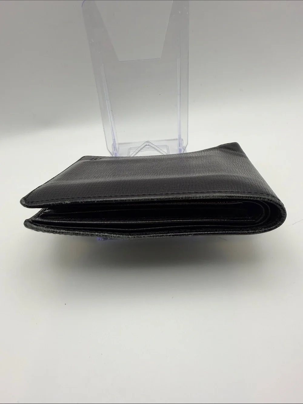 Black Leather Ralph Lauren Polo Men's Bi-Fold Wallet