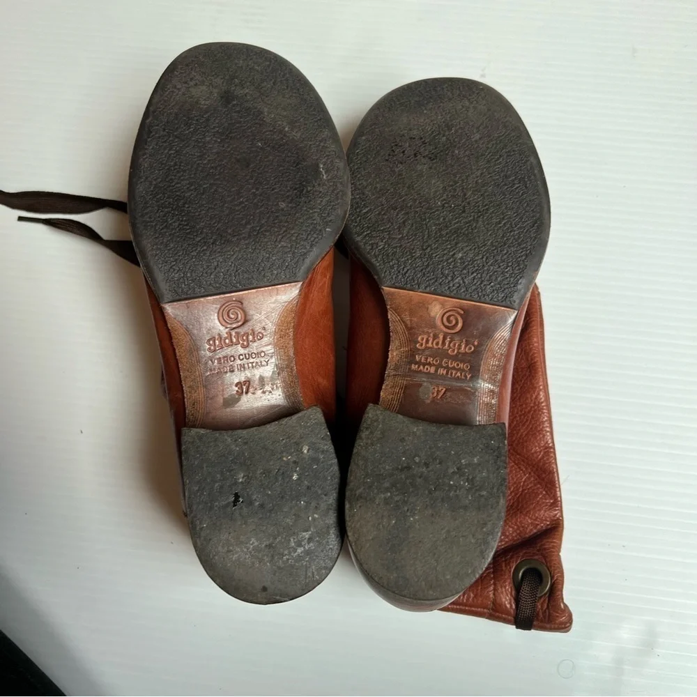 Gidigio- Vintage Italian Leather Boots Size 37