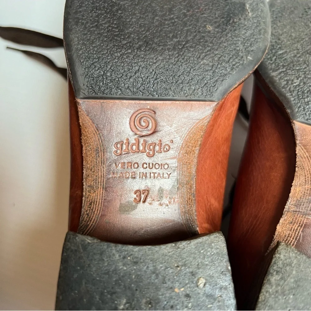 Gidigio- Vintage Italian Leather Boots Size 37