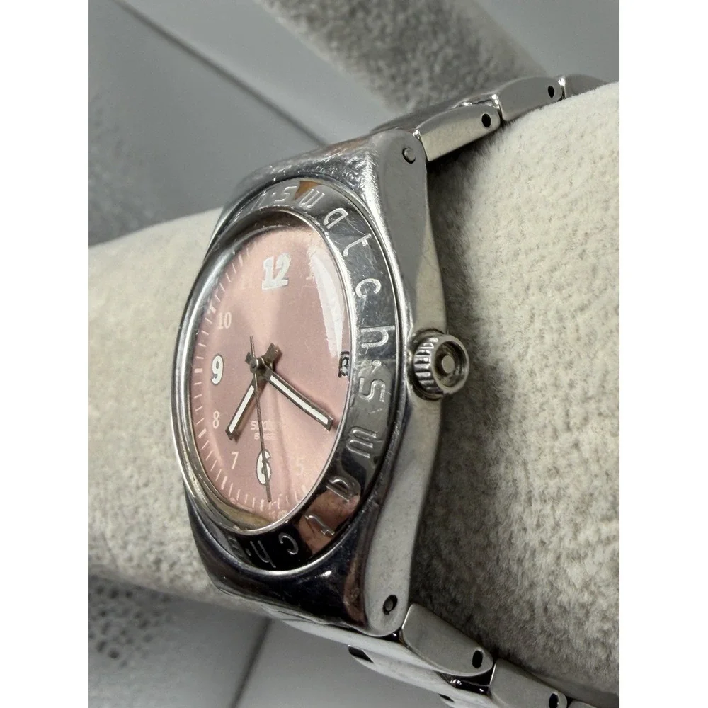 Swatch Irony New Battery Pink Dial Ladies Watch 33MM 6