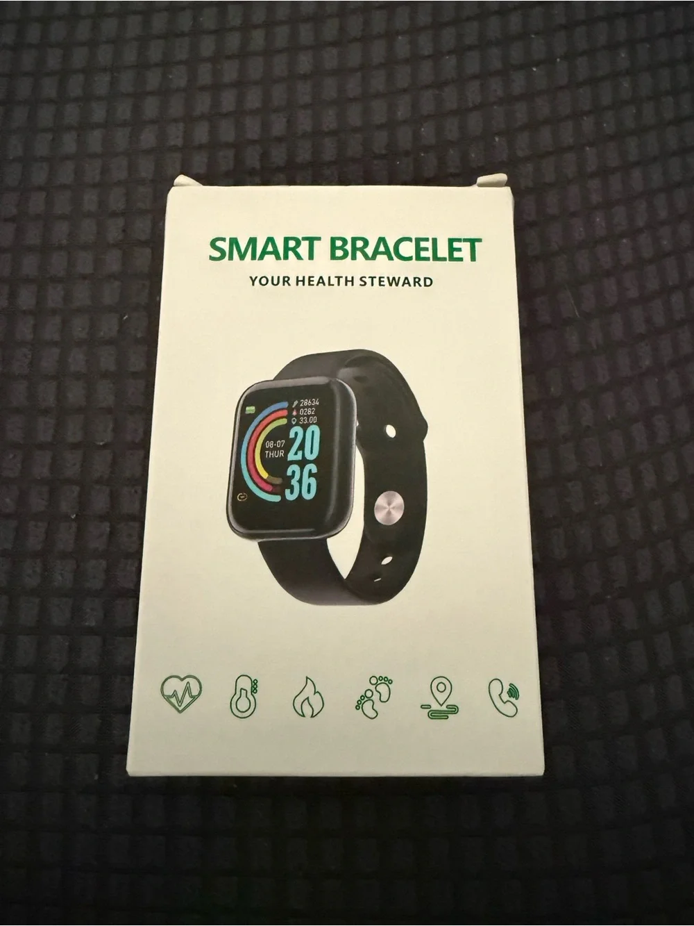 Smart Bracelet Fitness Tracker - Black