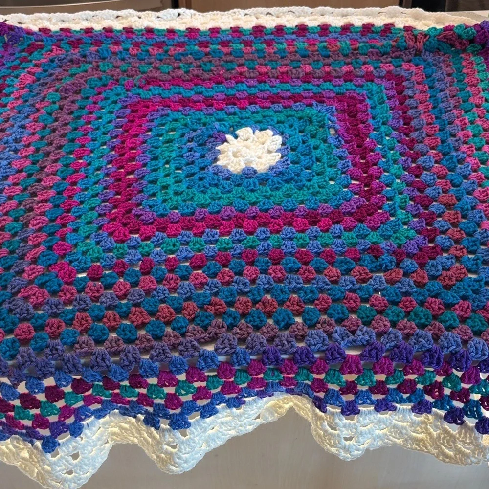 Multicolor Crochet Blanket