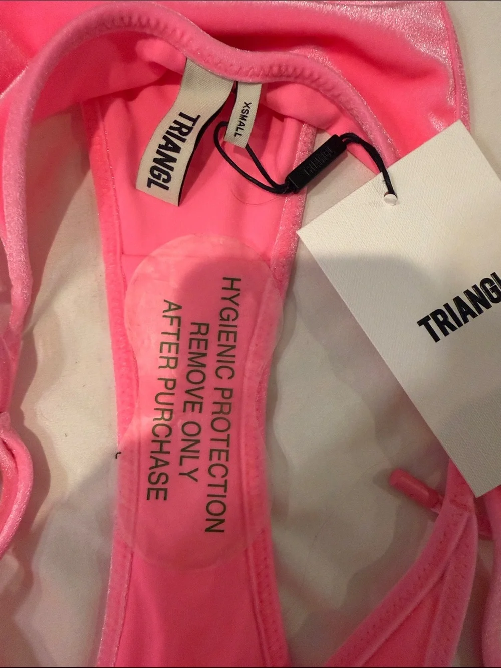 triangl swimwear bright pink