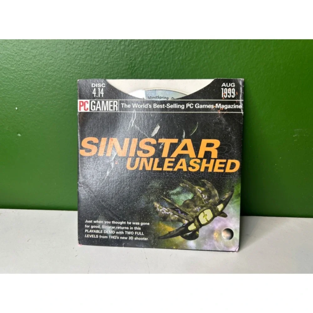 PC Gamer Demo Disc 4.14 August 1999 Sinistar Unleashed Half-Life USS Darkstar CD