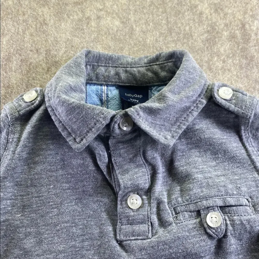 GAP charcoal collared
