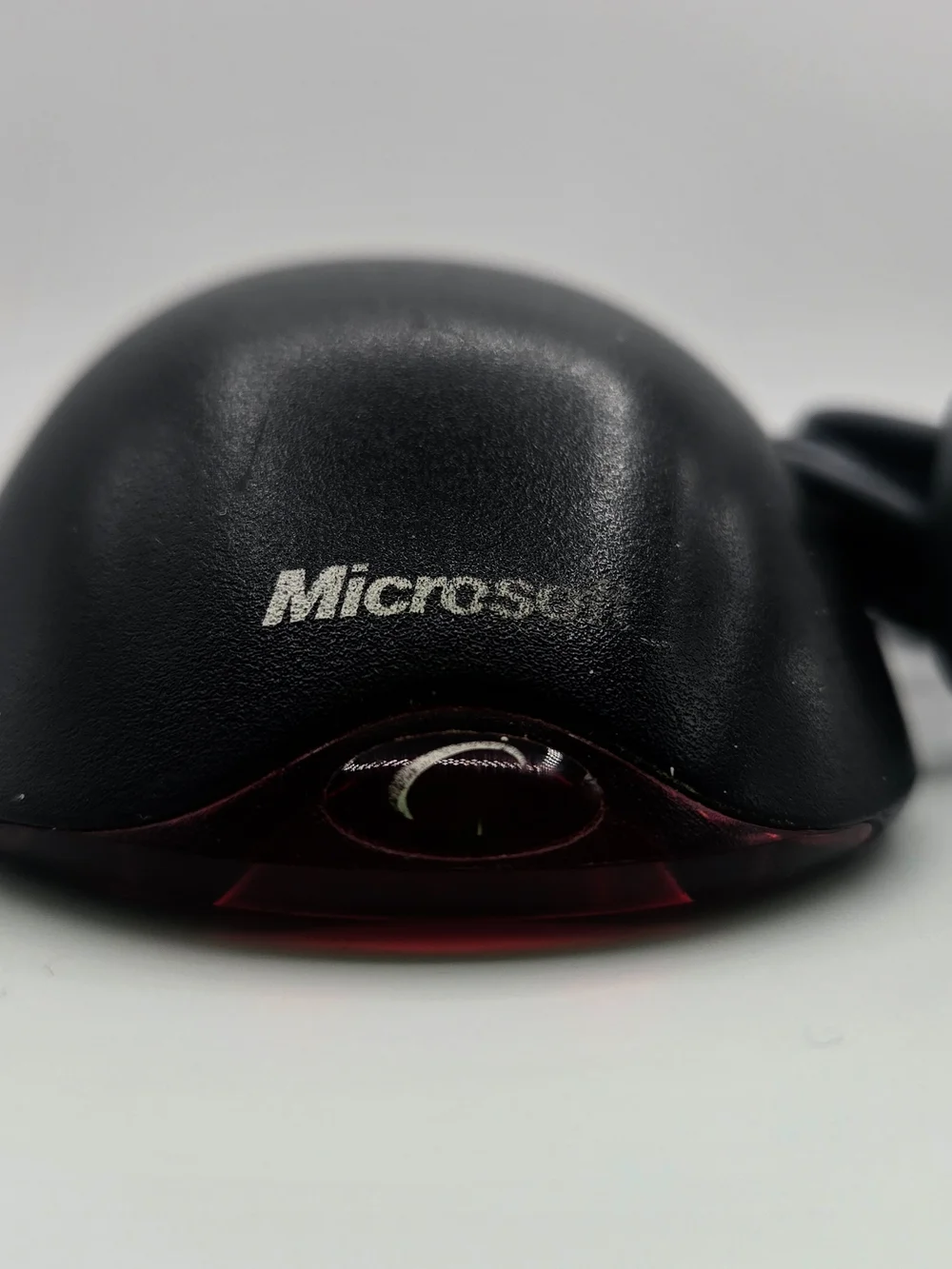 Microsoft Wheel Mouse Optical USB X802382 Black Tested And Working Vintage