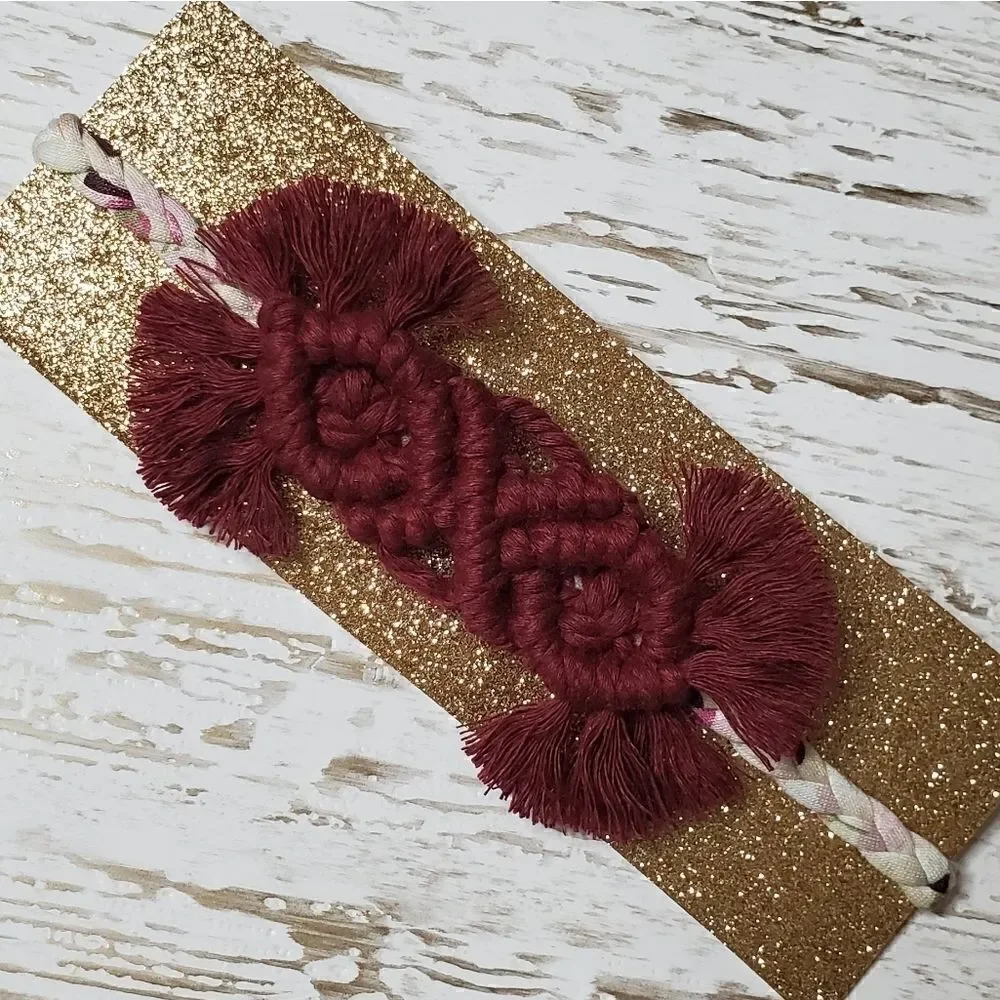 IVY MOUNTAIN CRAFTER Handmade Macrame Headband