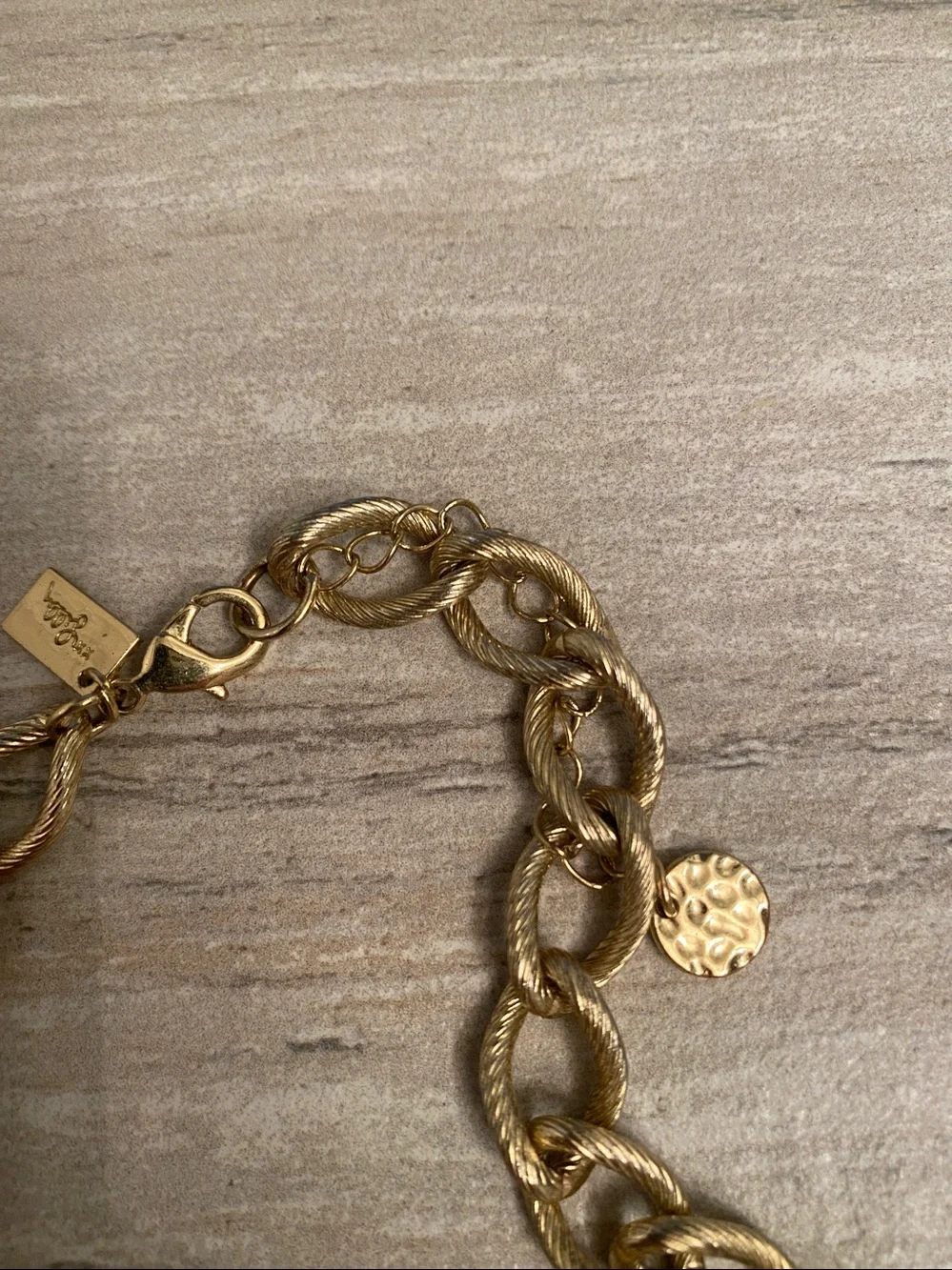 Lilly Pulitzer iconic gold statement fish necklace