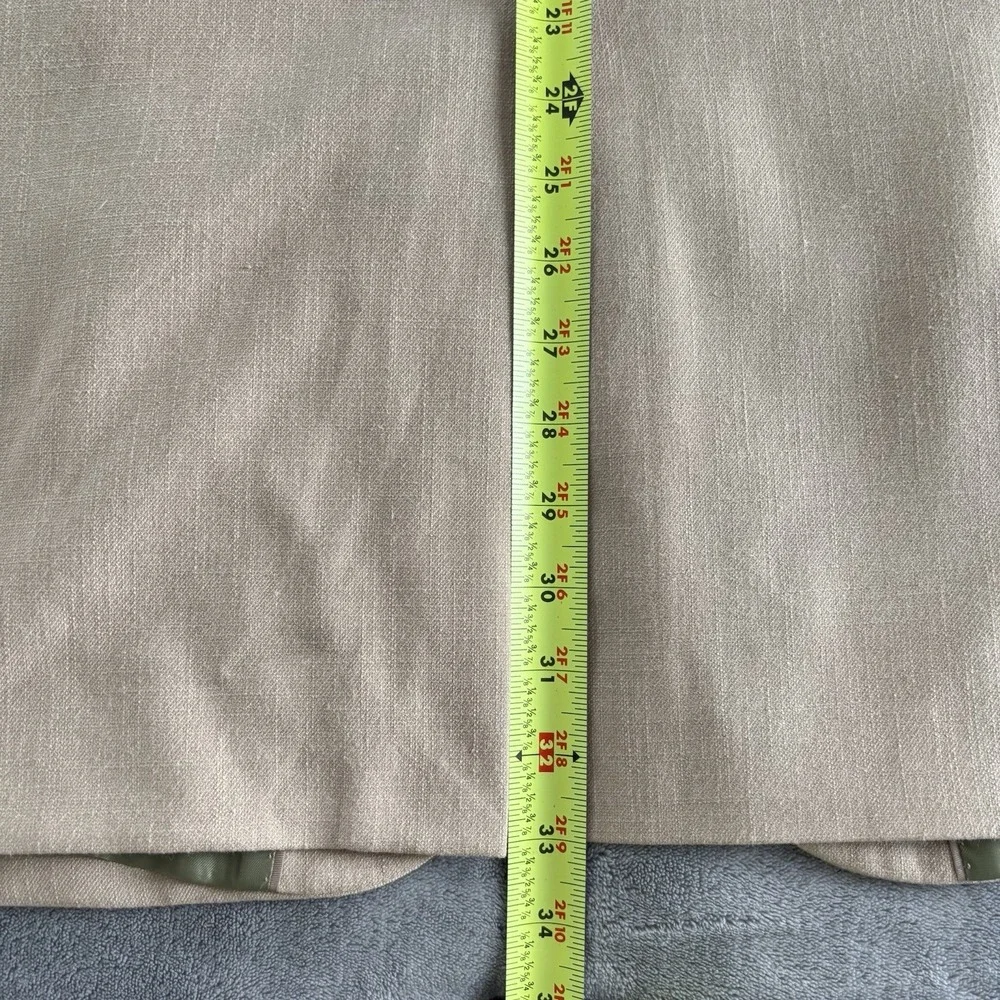 Alan Flusser Men's Sport Coat‎ Blazer Beige Two Button Classic Casual 46L