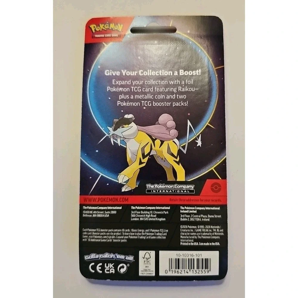 Pokémon‎ Trading Cards Mega Evolution & Phantasmal Flames 2-Pack Blister Raikou