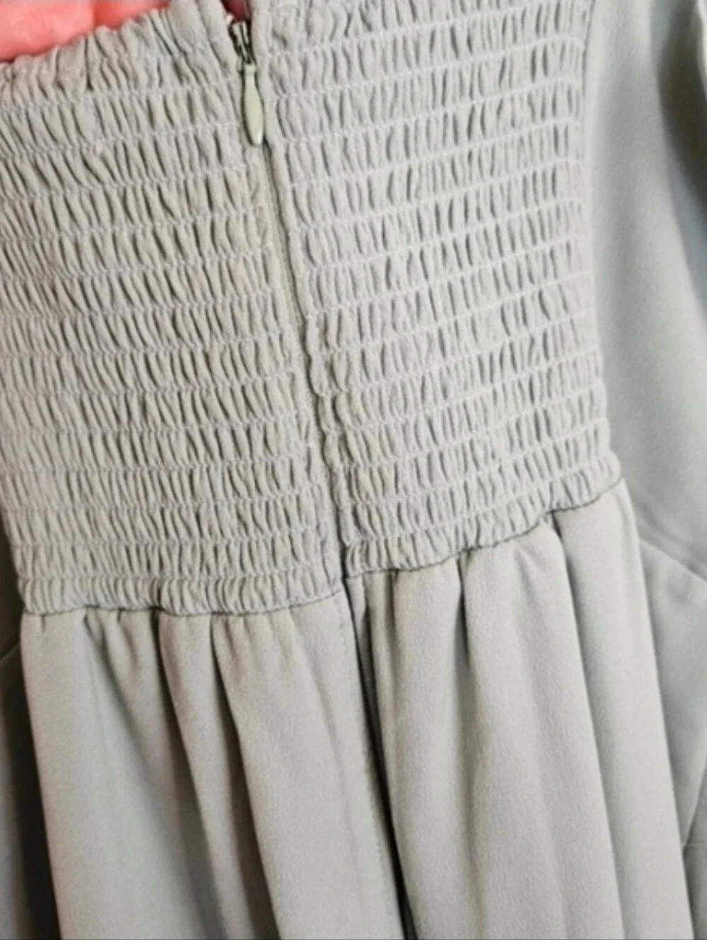 Ambercrombie & Fitch Maxi Dress Large Sage Green Minimalist Coastal Wedding