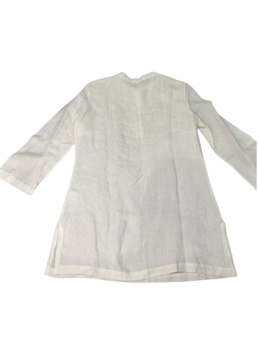 Michael Kors Linen Beaded White Dress Size 6