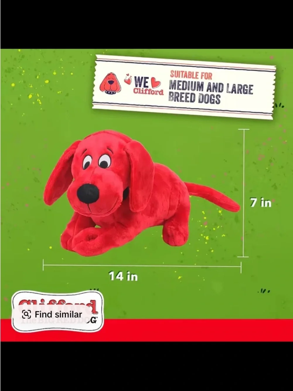 Clifford the Big Red Dog-Plush Dog Toy
