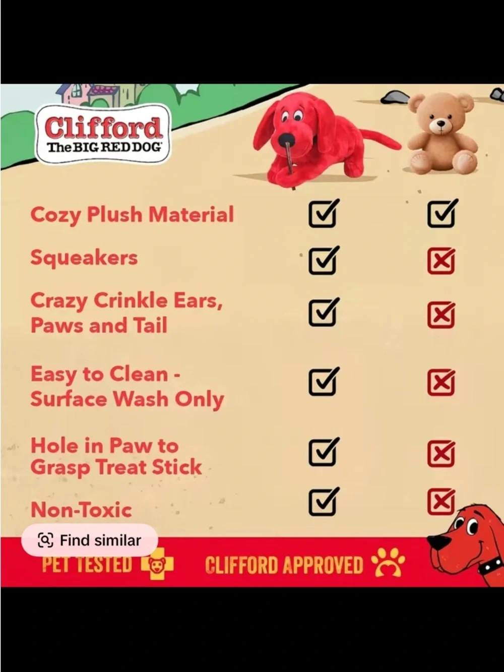 Clifford the Big Red Dog-Plush Dog Toy