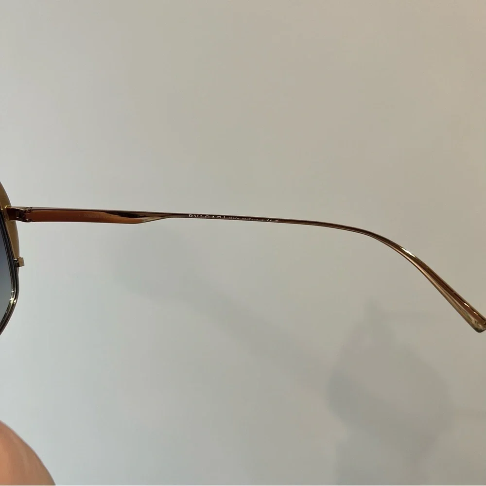 BVLGARI Black Round Sunglasses