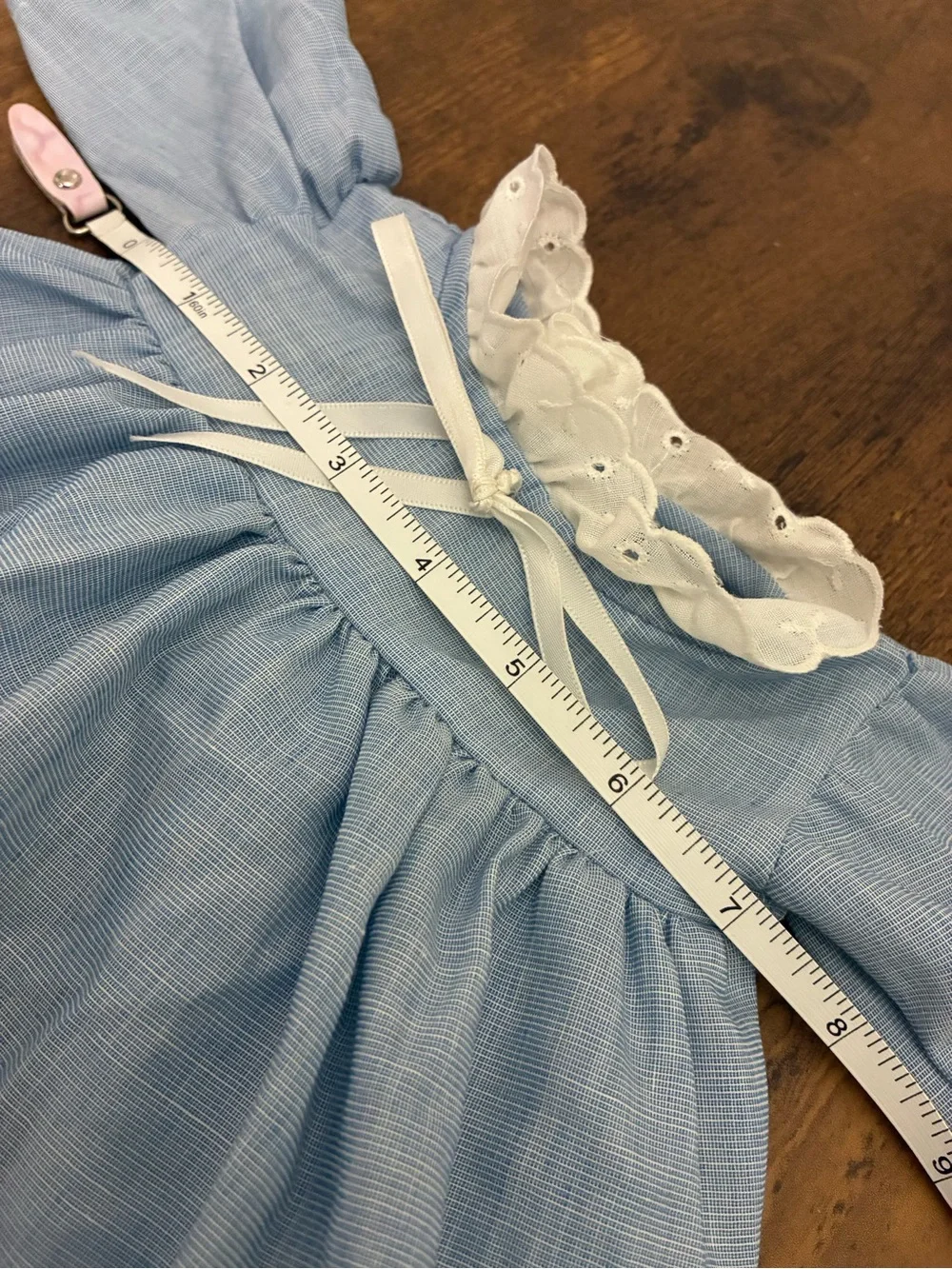 Handmade light blue