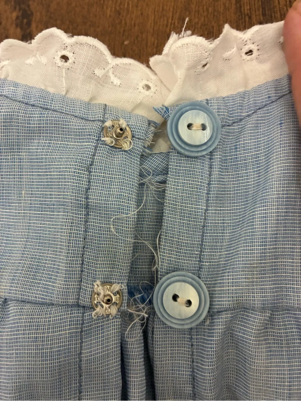 Handmade light blue