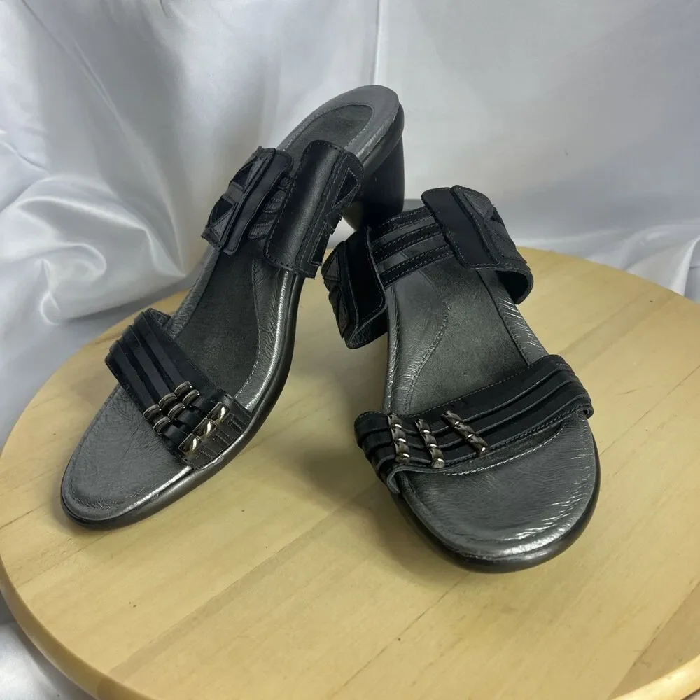 Naot Shoes  Womens Eur 40 US 9 Afrodita Sandals silver Gray Leather Low Heels