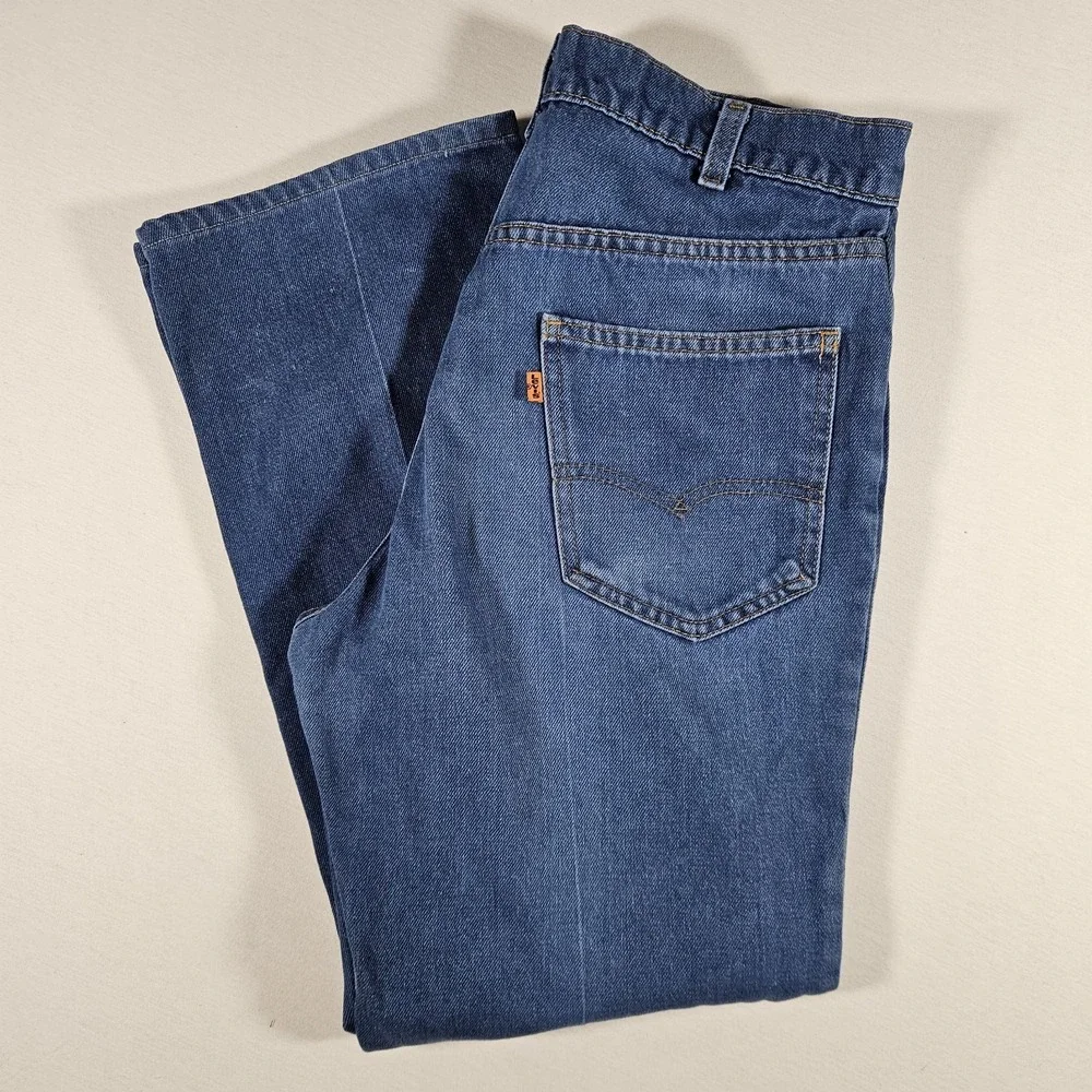 Vintage Levis Jeans For Men Skosh More Comfort Orange Tab 80s‎ Denim