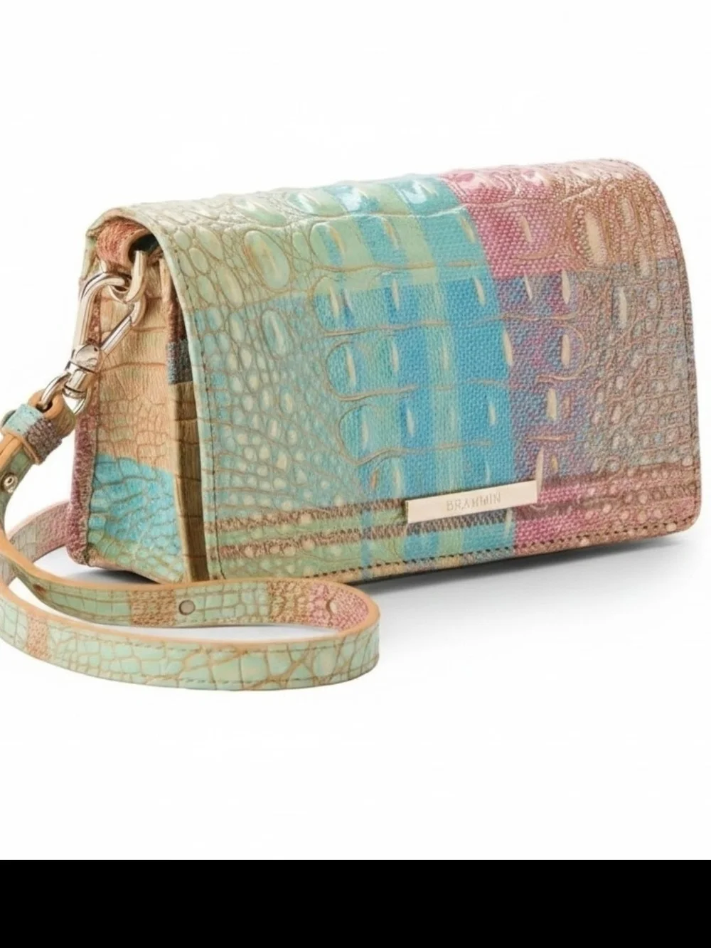 Nwt Brahmin Multicolor Leather Crossbody Wallet And BRAHMIN CONDITIONER.