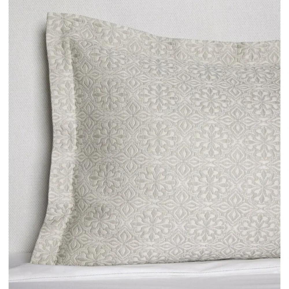 Sferra Veroli Standard Sateen Boudoir Titanium Flange 16x12 Brand NWT Italy