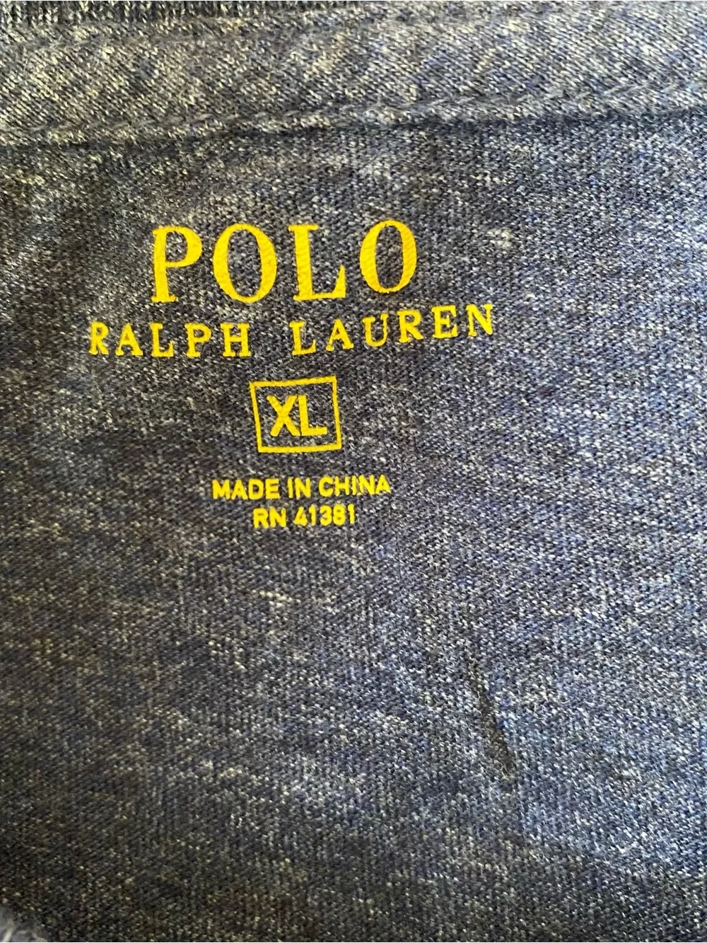 Polo Ralph Lauren Men’s Classic Fit Short Sleeve Pocket T-Shirt Blue Heather XL