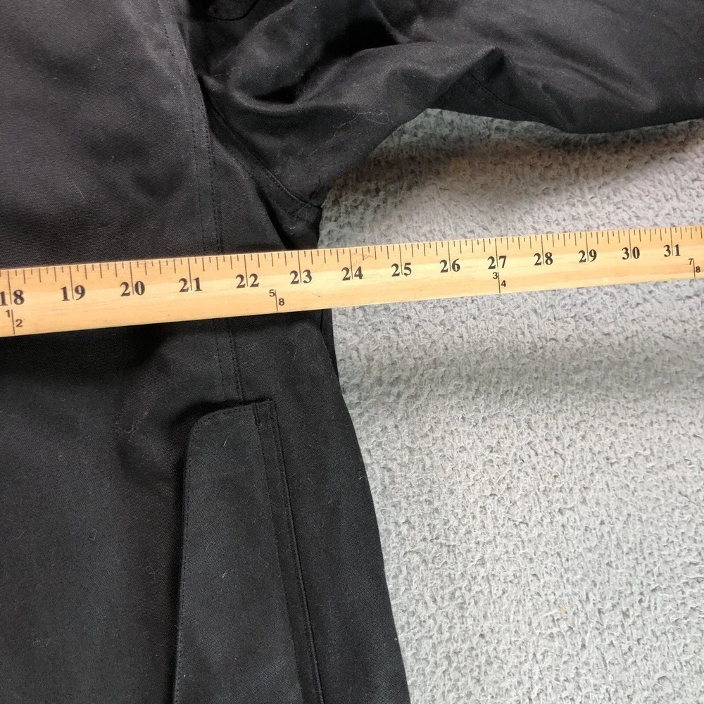 Polo Ralph Lauren Jacket Adult L Black Oiled Waxed Canvas Shooting Leather Chore
