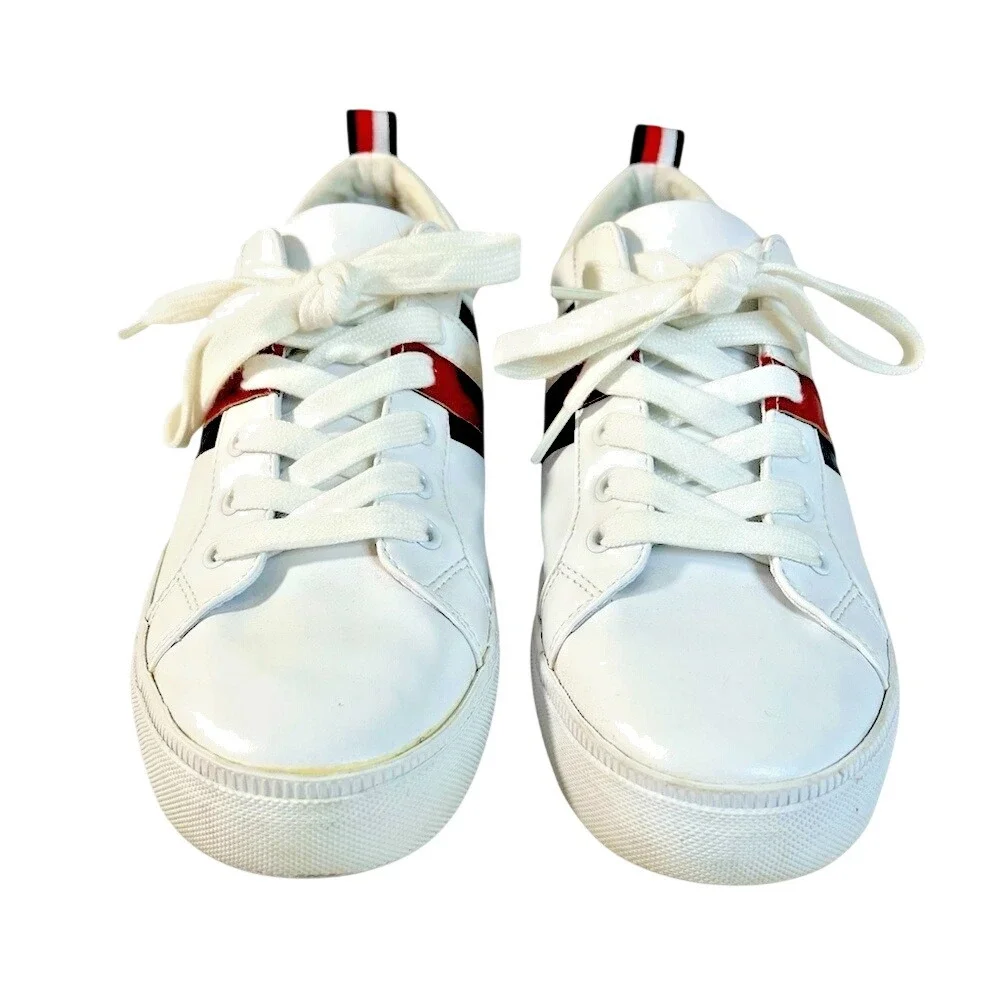 TOMMY HILFIGER Lireai Fashion Sneakers, Women's, White &‎ Striped, Size 9 Medium