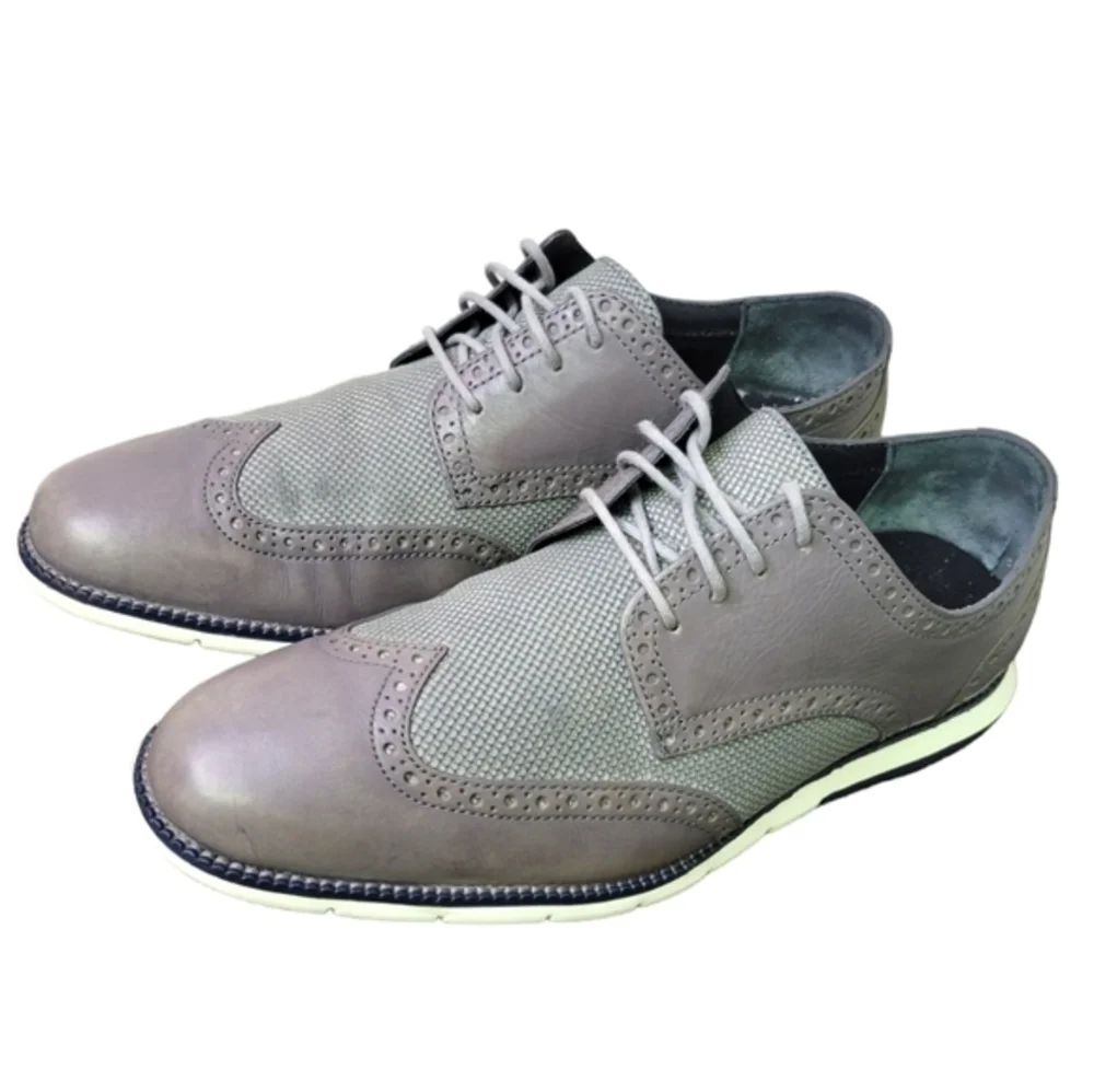 Cole Haan Zero Grand Wingtip Oxford‎ Shoes (Gray) sz 11