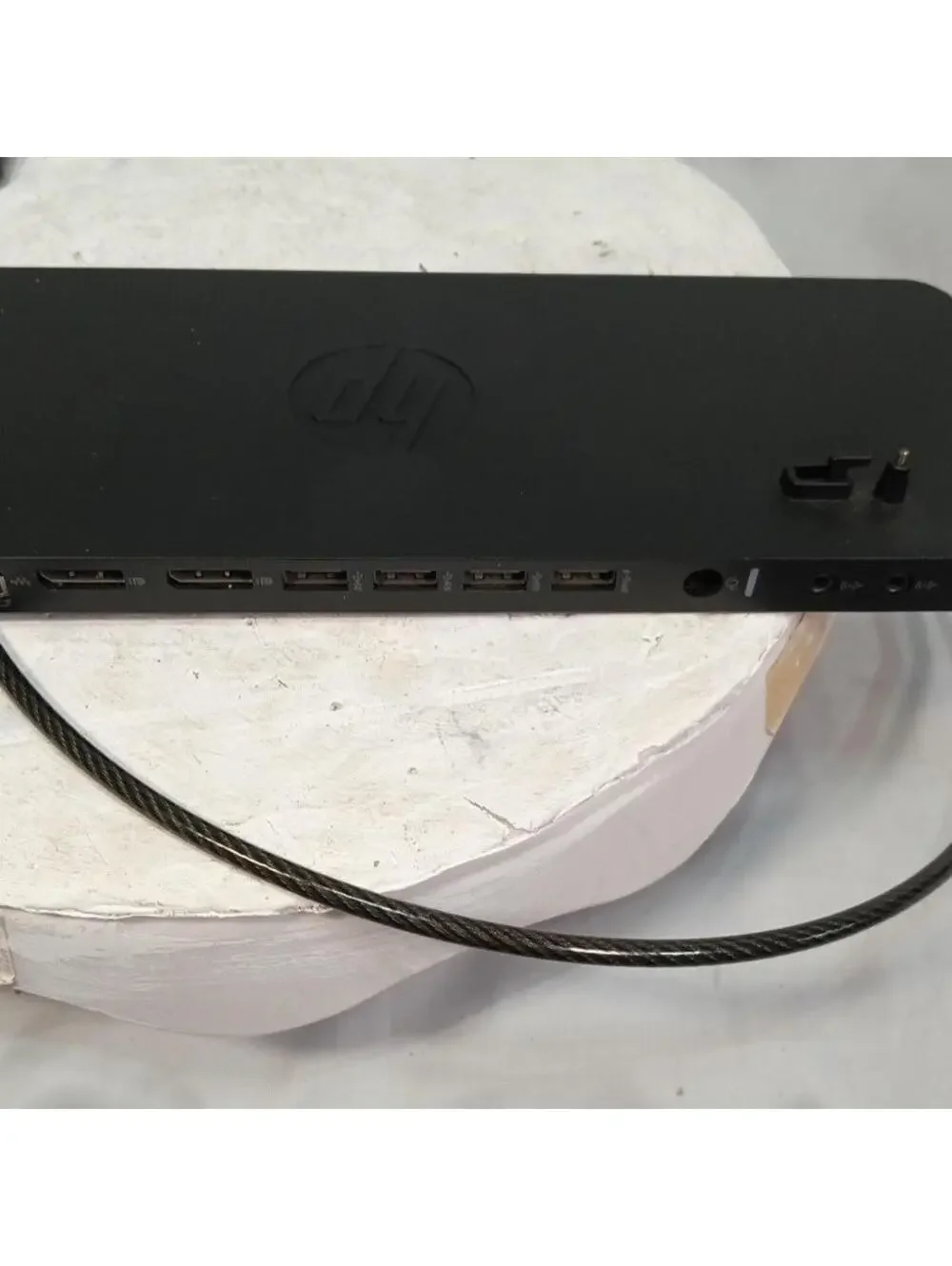 HP 2013 UltraSlim Docking Station D9Y32AA USB 3.0 VGA Ethernet Tested Used