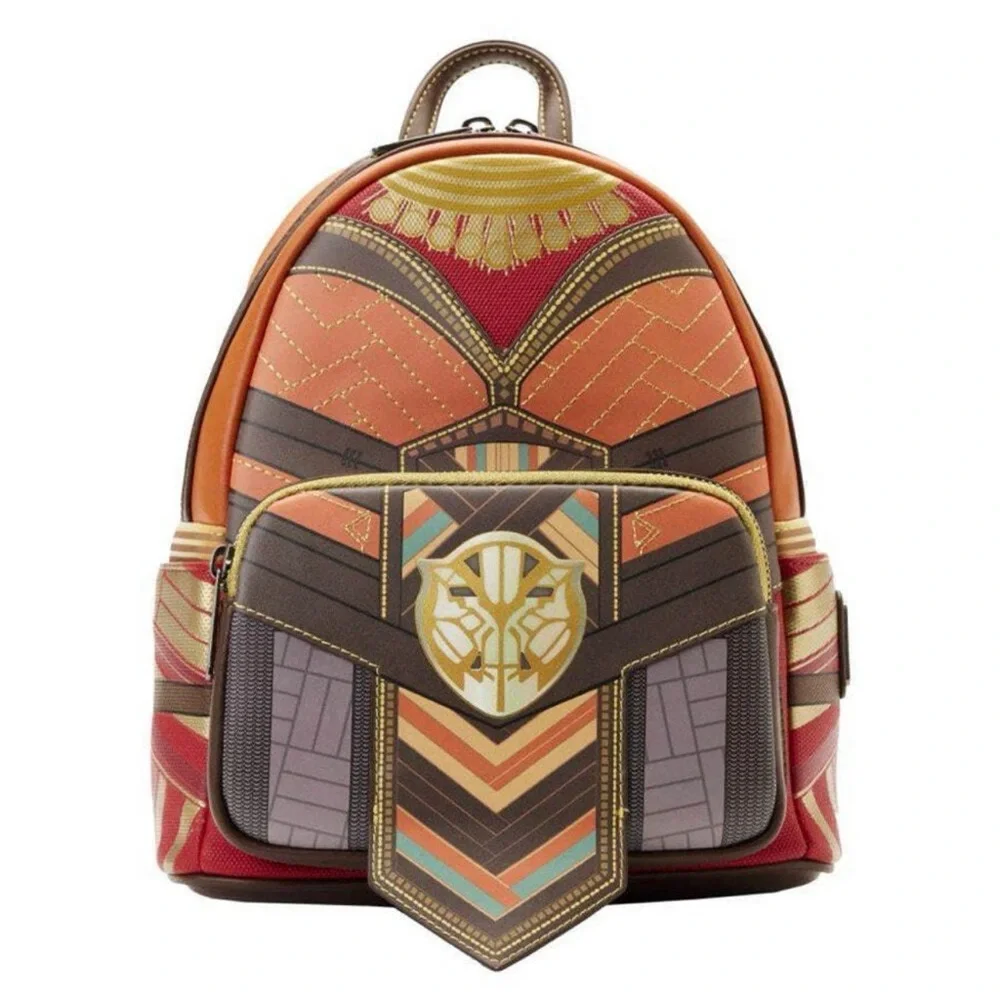Rare Black Panther‎ 2 Wakanda Forever Okoye Costume Vegan Leather Mini Backpack