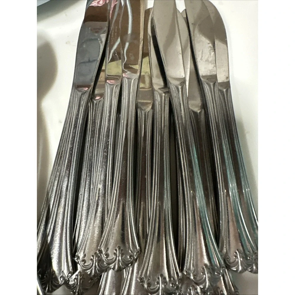 Flatware Reed & Barton Select Elegante Stainless Flatware‎ Set 72 Pieces
