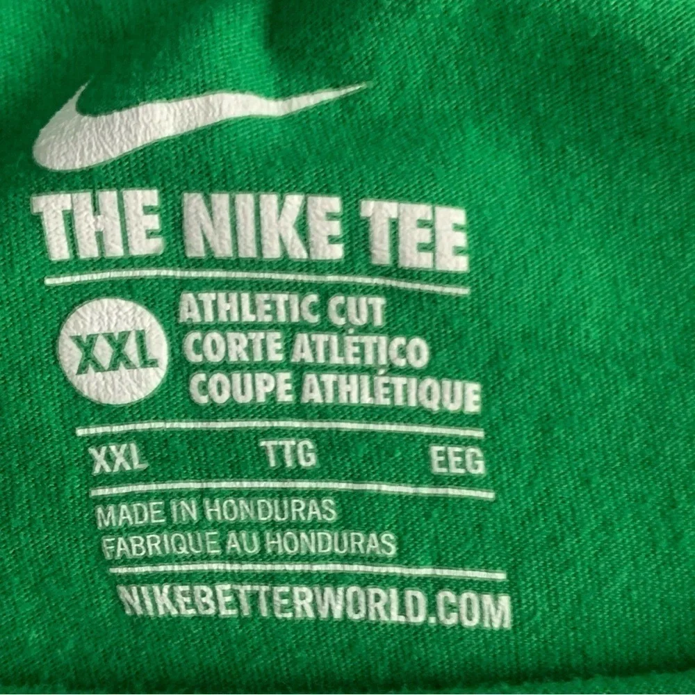 (2) Nike Oregon Ducks Basketball PE Athletic Cut Fit T Shirts XXL Green Boxy Fit
