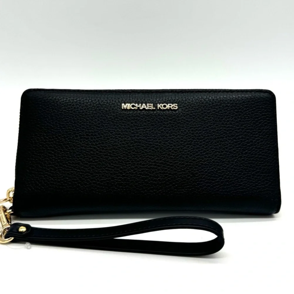 Michael Kors Large Continental Wallet Black/Gold