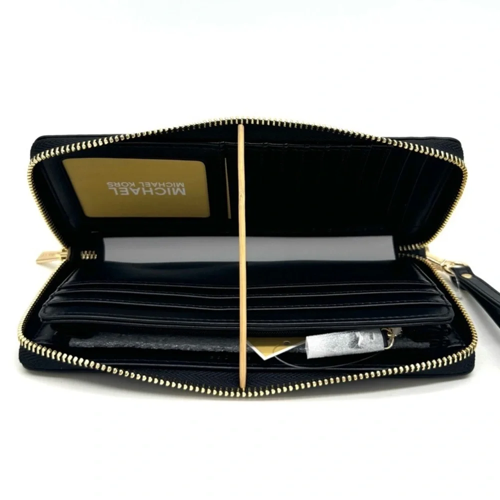Michael Kors Large Continental Wallet Black/Gold