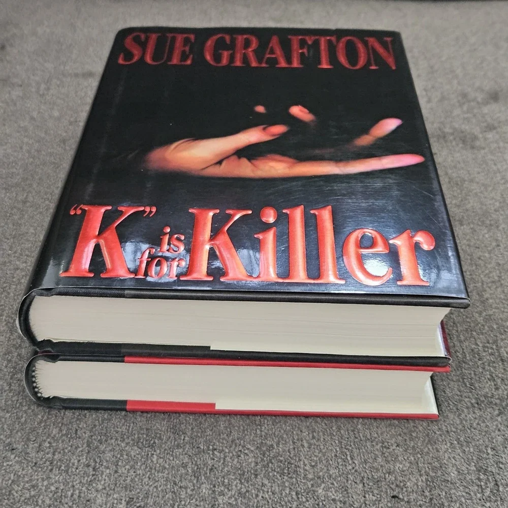 Sue Grafton Lot Of 2 First Edition Books Alphabet Series M &K‎ Malice And Killer